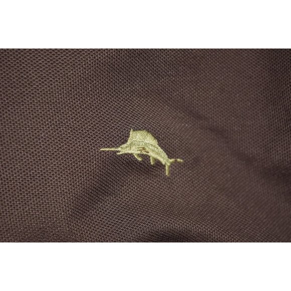 Tommy Bahama Men's Brown Polo size Medium - Picture 4 of 9